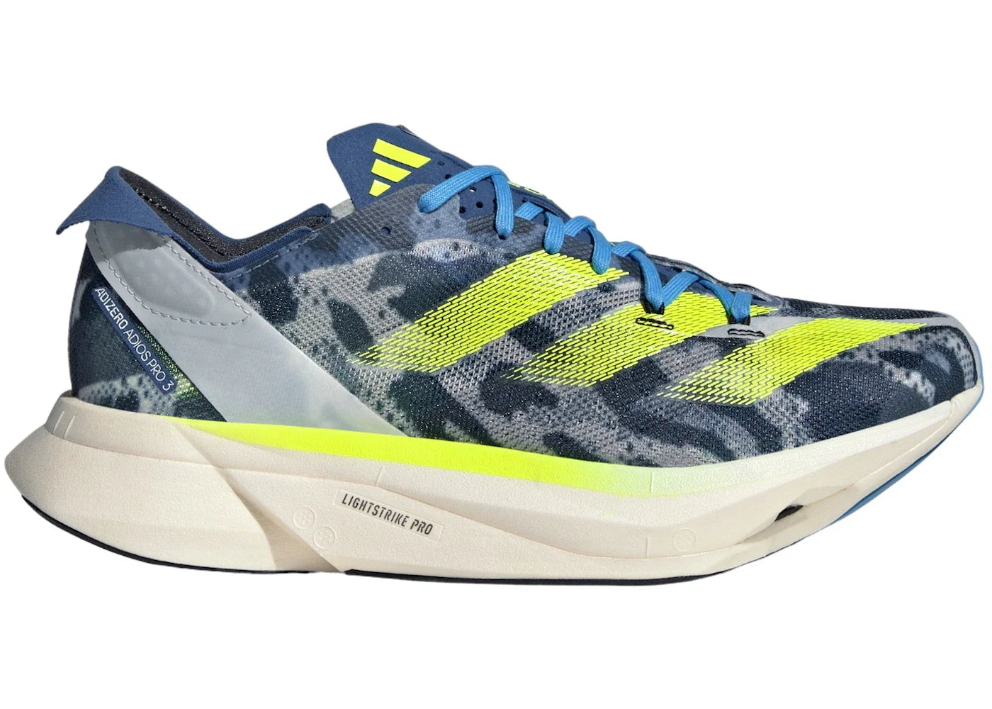 adidas Adizero Adios Pro 3 Crystal White Lucid Lemon Blue Burst (Women's)