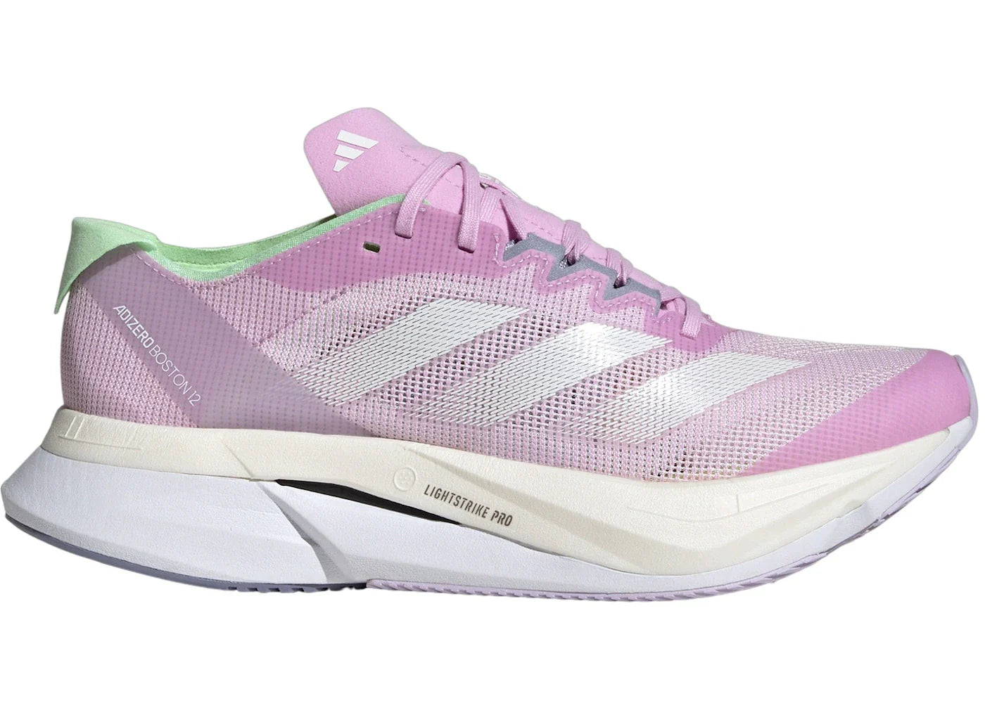 adidas Adizero Boston 12 Bliss Lilac Zero Metalic Semi Green Spark (Women's)