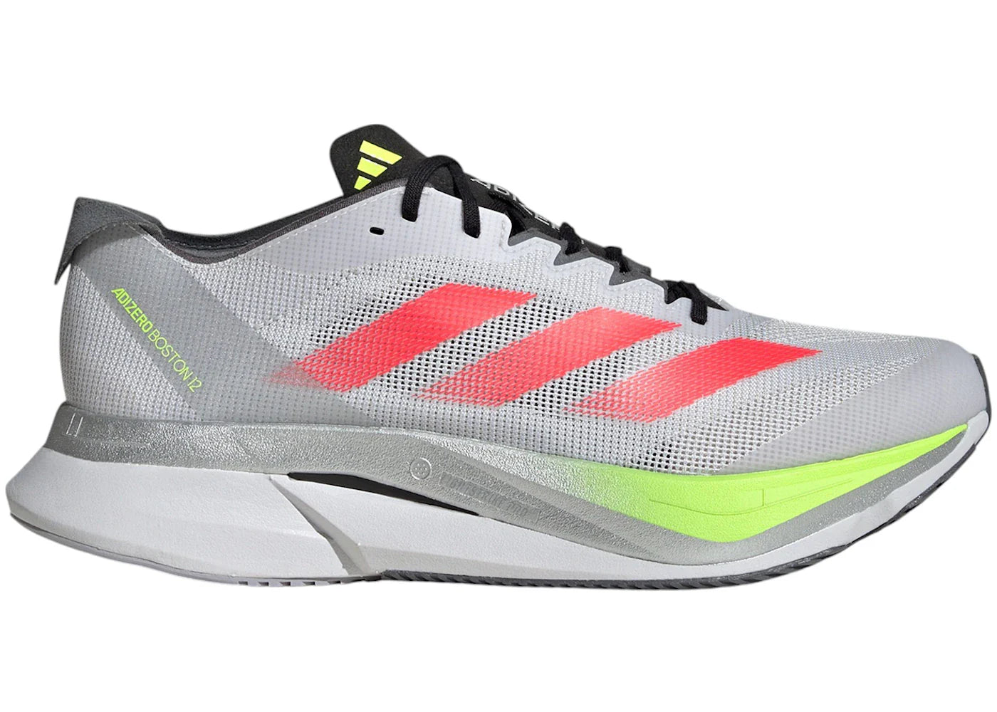 adidas Adizero Boston 12 Dash Grey Lucid Red Lucid Lemon
