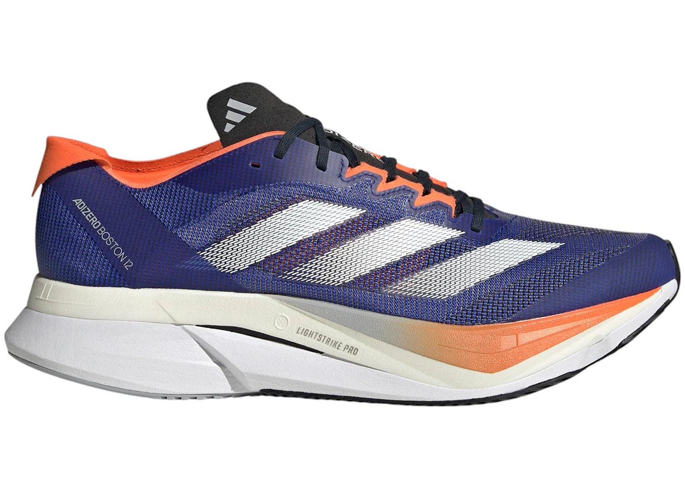 adidas Adizero Boston 12 Lucid Blue Cloud White Impact Orange