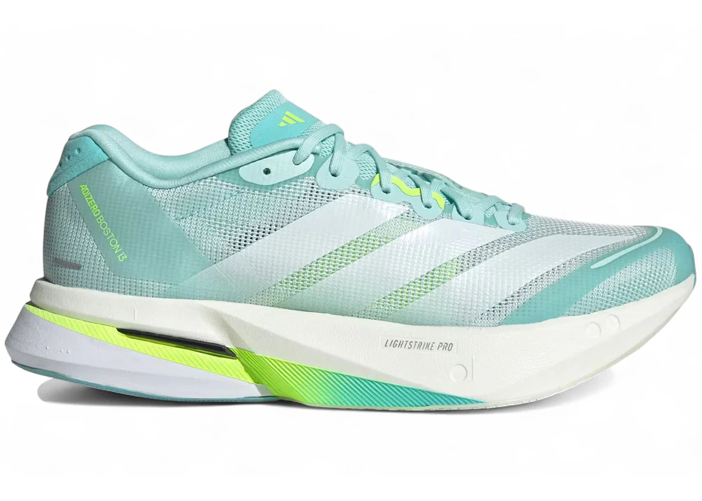 adidas Adizero Boston 13 Semi Flash Aqua Zero Metalic Lucid Lemon (Women's)