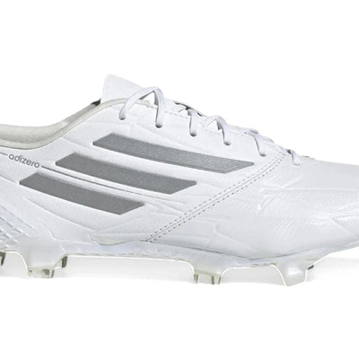 adidas Adizero F50 4 Leather FG White Silver Metallic