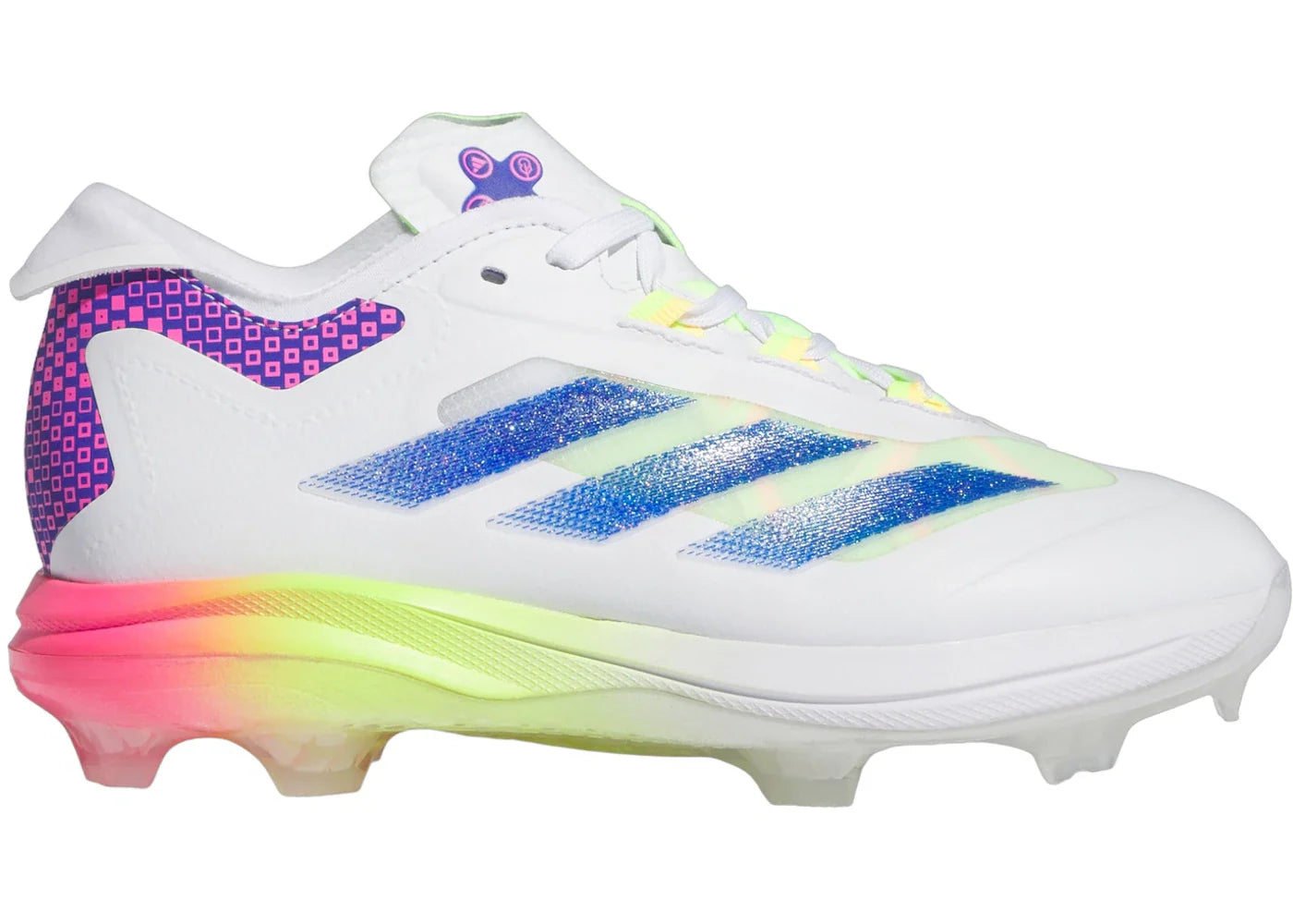 adidas Adizero Impact TPU Warp Speed Cloud White Lucid Blue Lucid Pink (GS)