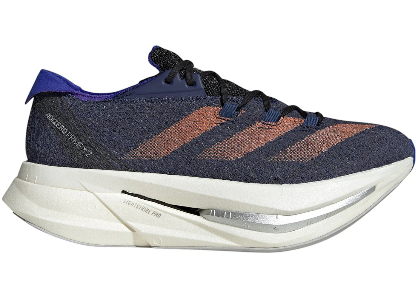 adidas Adizero Prime X 2.0 Strung Dark Blue Impact Orange Lucid Blue