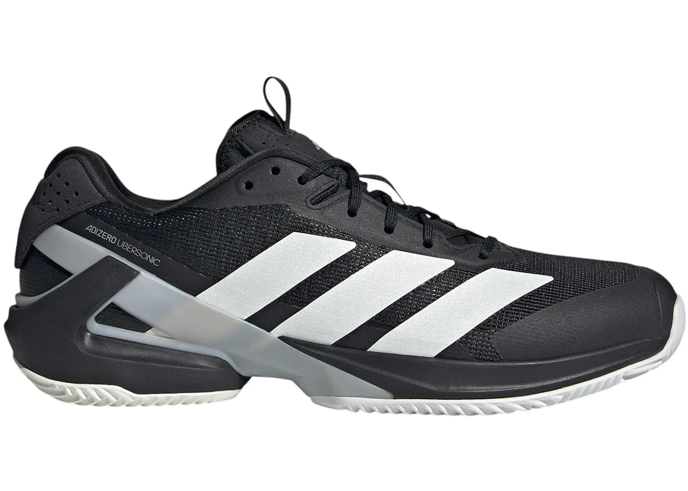 adidas Adizero Ubersonic 5 Clay Core Black Zero Metalic Grey Two