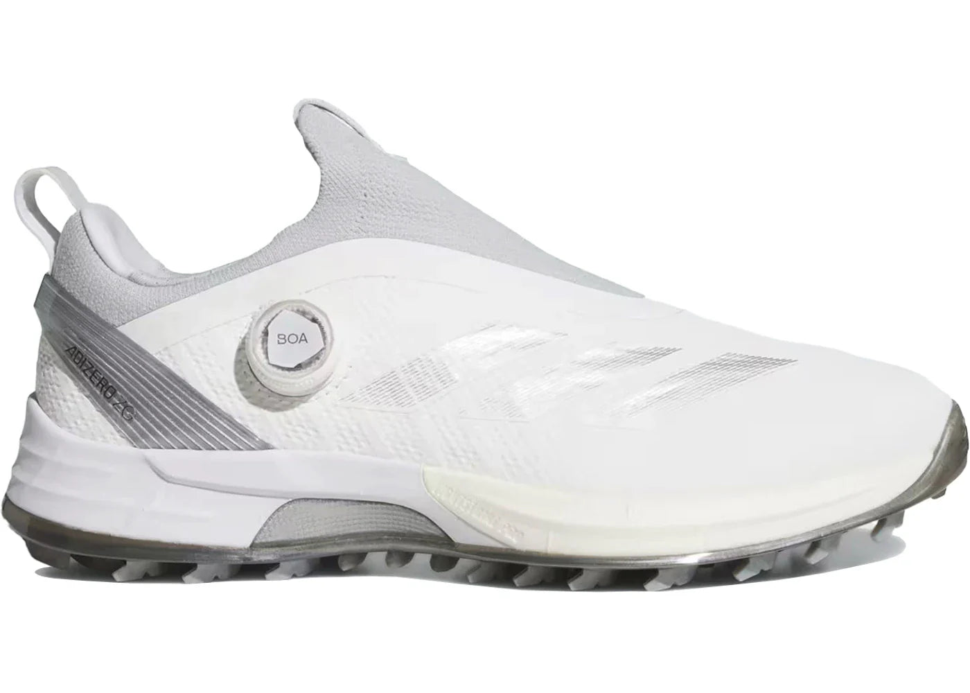 Adidas Adizero Zg Boa Spikeless Golf Cloud White Silver Metallic