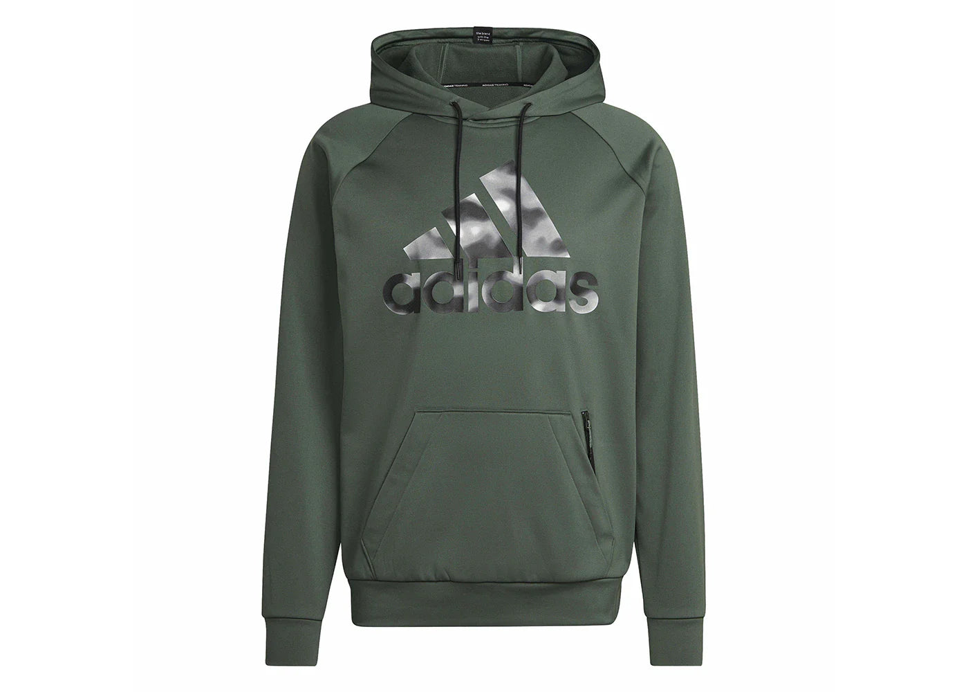 adidas Aeroready Game And Go Camo Logo Hoodie Green Oxide/Green Oxide