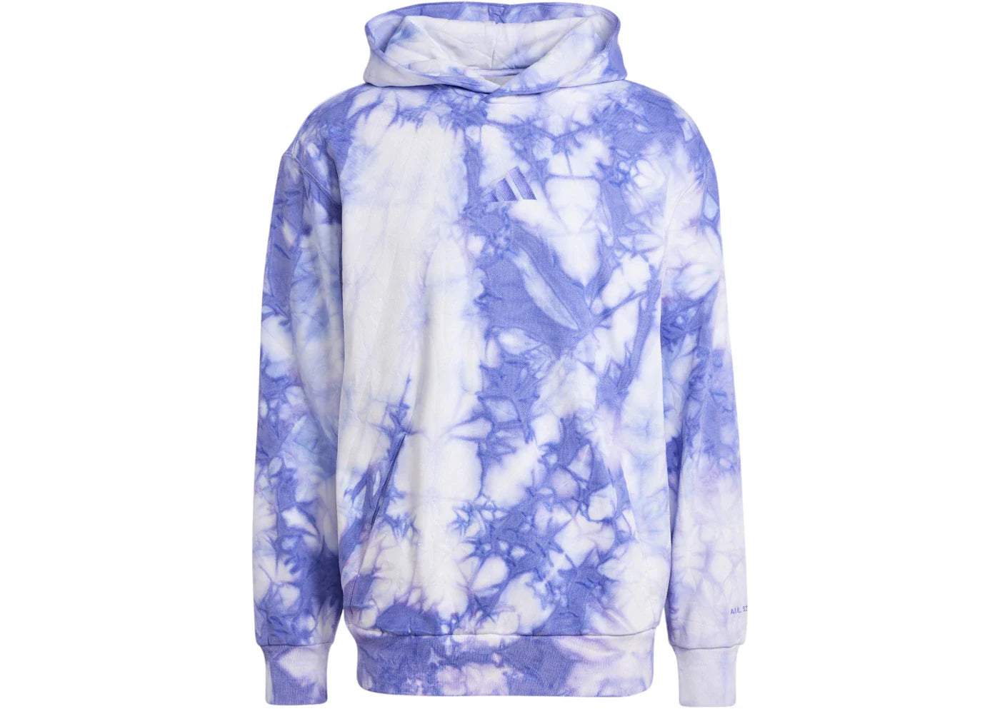 adidas All Szn Fleece Washed Hoodie Semi Cobalt Blue