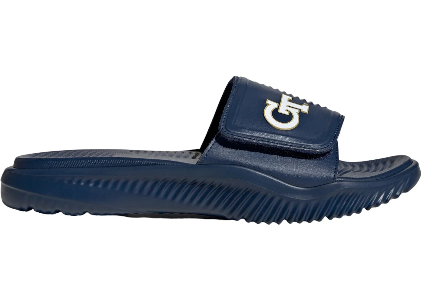 adidas Alphabounce Slide 2.0 Georgia Tech Team Navy Blue Team Sand Cloud White