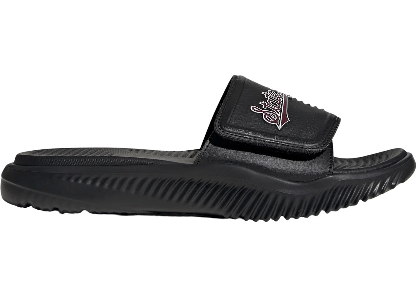 adidas Alphabounce Slide 2.0 Mississippi State Core Black Team Maroon Cloud White