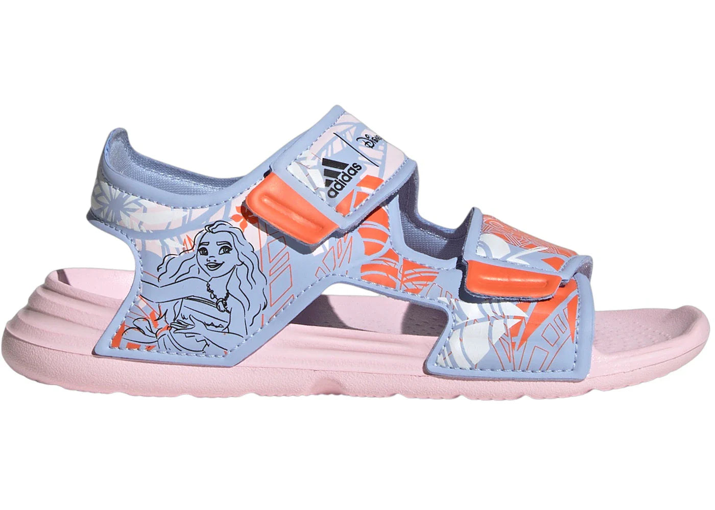 adidas Altaswim Moana Disney Blue Dawn Core Black Semi Impact Orange (PS)