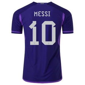 adidas Argentina 2022-23 Messi Away Jersey Legacy Indigo/Purple Rush