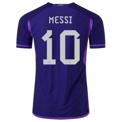 adidas Argentina 2022-23 Messi Away Jersey Legacy Indigo/Purple Rush