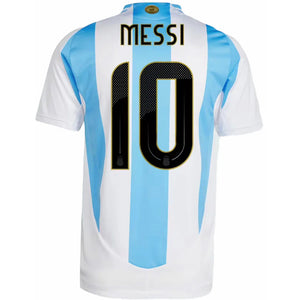 adidas Argentina 2024 Messi Home Authentic Jersey White/Blue Burst