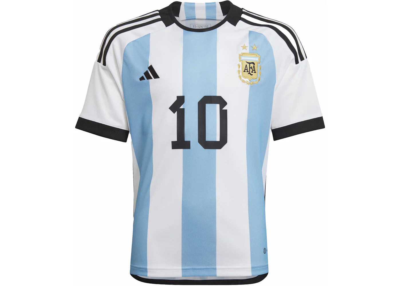 adidas Argentina Boys' 2022-23 Messi Home Jersey White/Light Blue