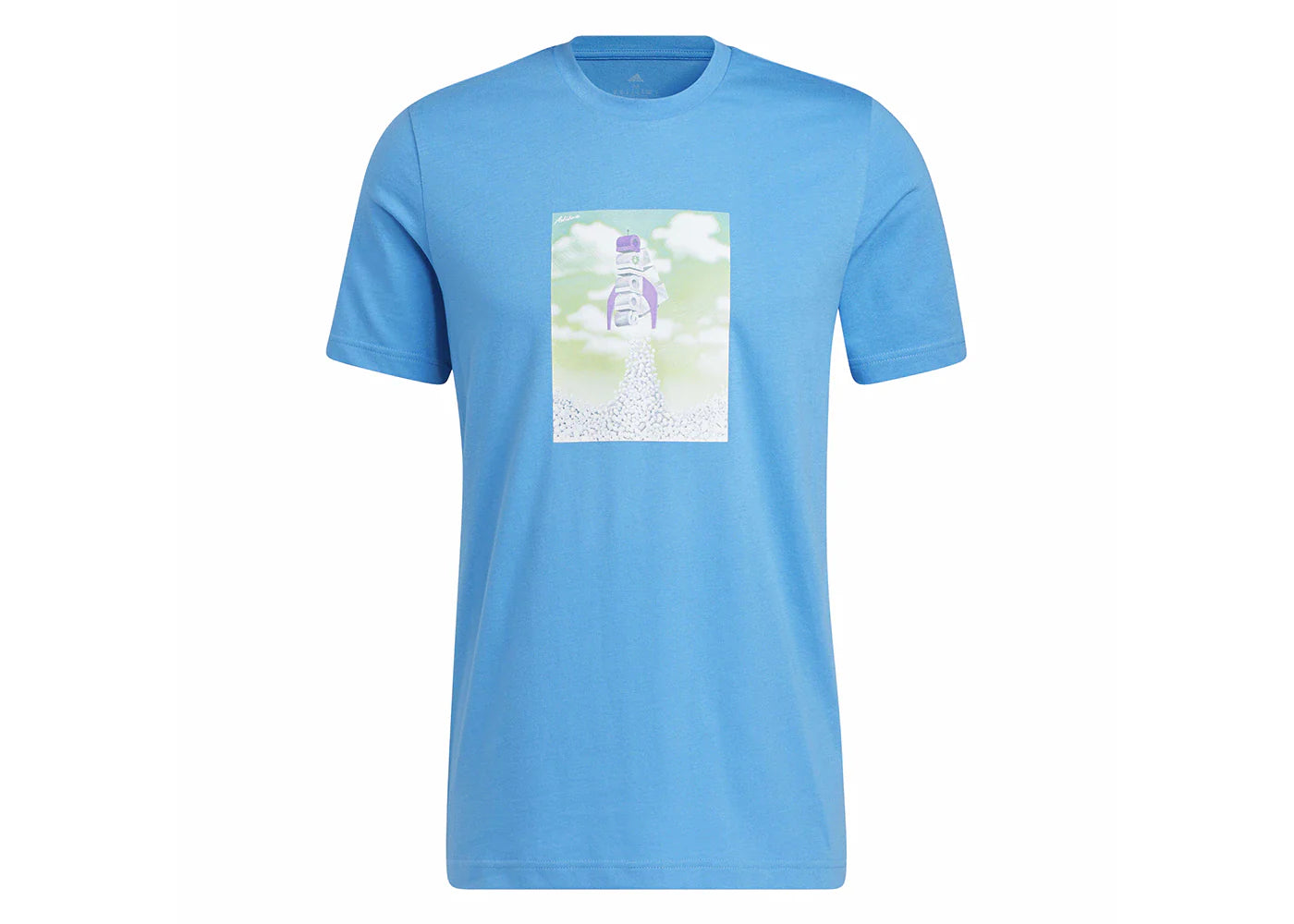 adidas BOOST Rocket Graphic Tee Pulse Blue