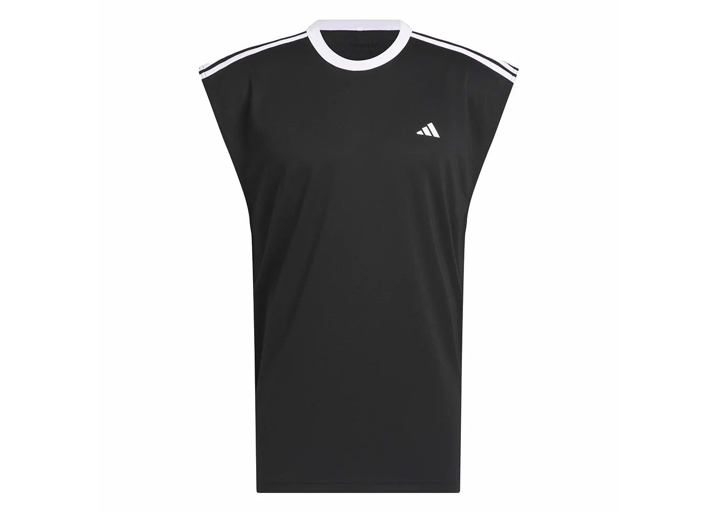 adidas Basketball All-World Sleeveless Tee Black/White