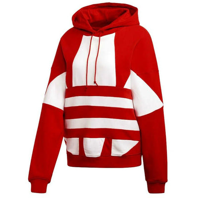 adidas Big Trifoil Pullover Hoodie Red/White