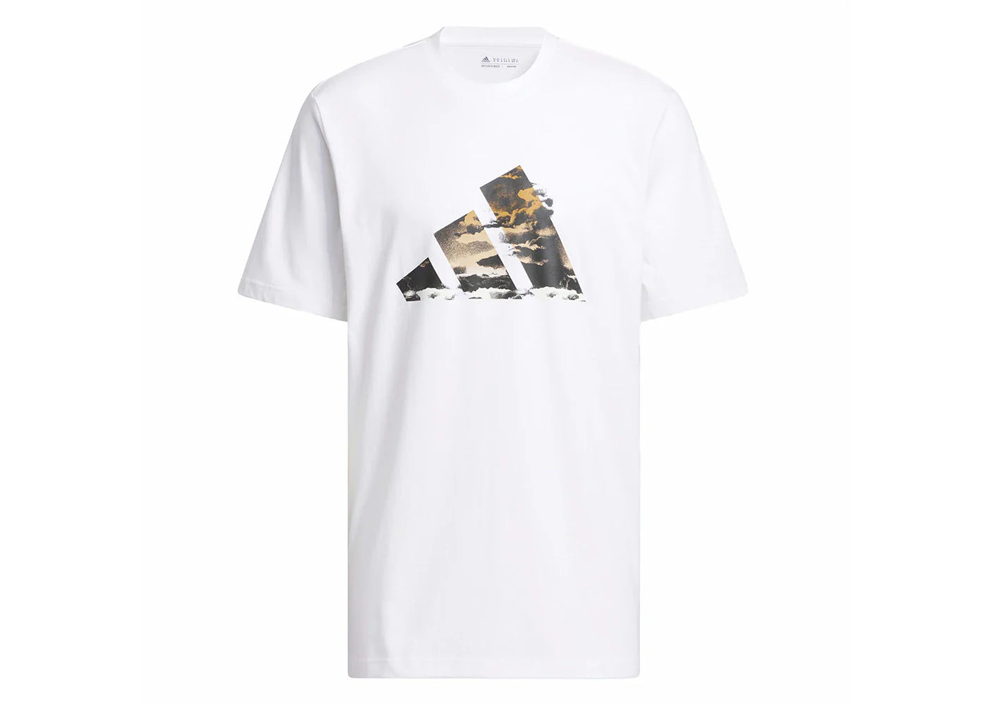 adidas Blue Summer Logo Graphic Tee White