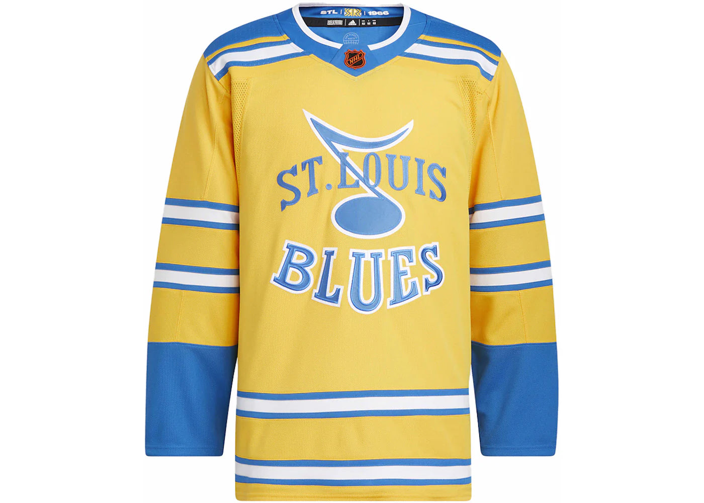 adidas Blues Authentic Reverse Retro Wordmark Jersey Sunflower