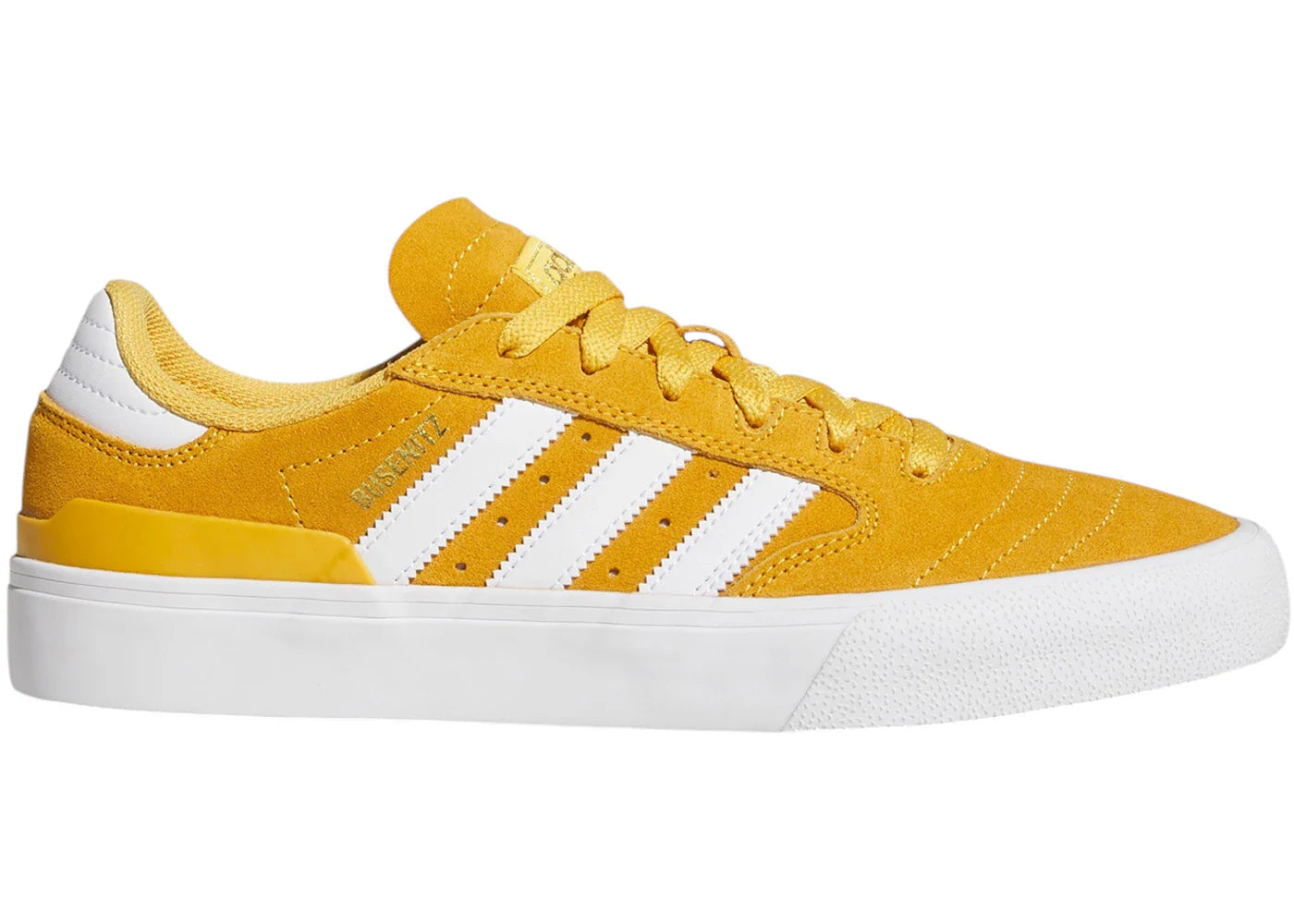 adidas Busenitz Vulc II Preloved Yellow Cloud White Gold Metallic