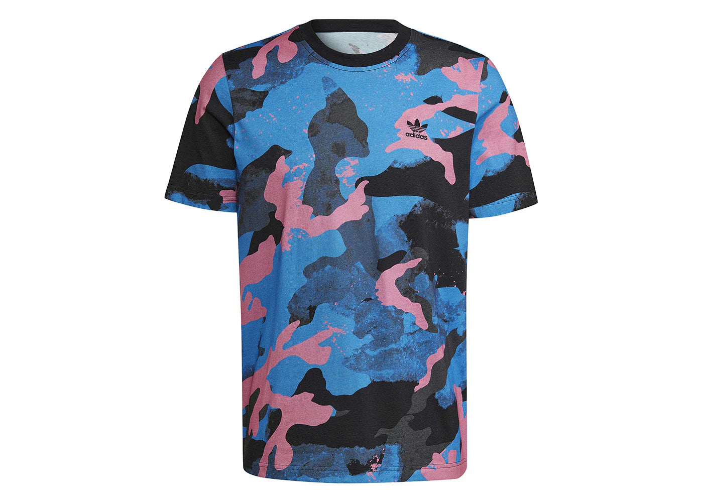 adidas Camo Series Allover Print Tee Pulse Blue