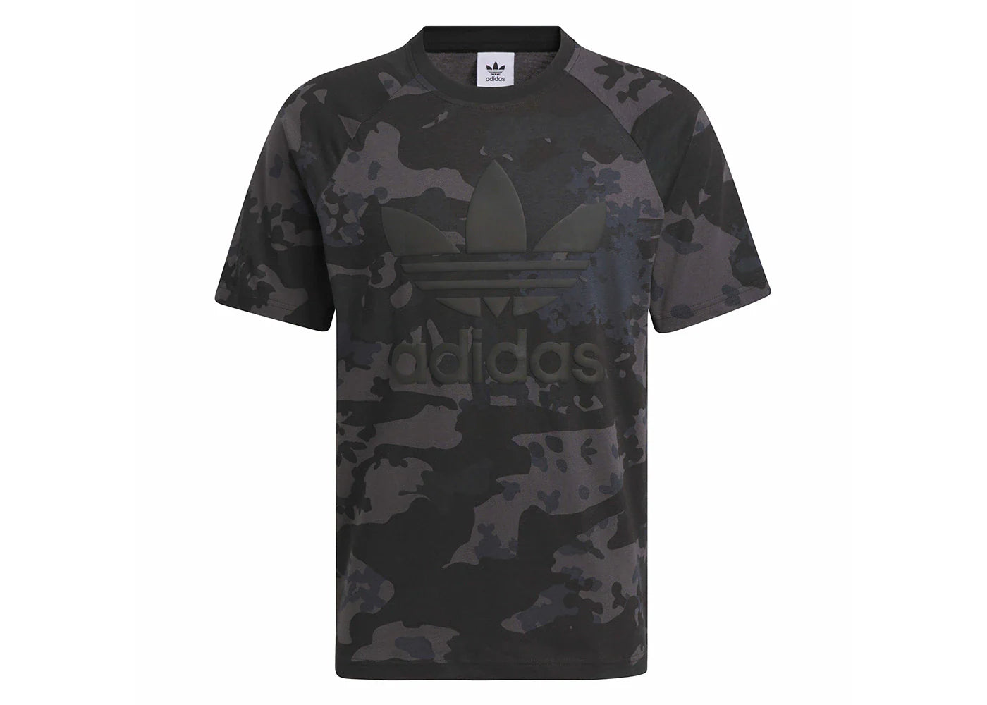 adidas Camo Trefoil Tee Black