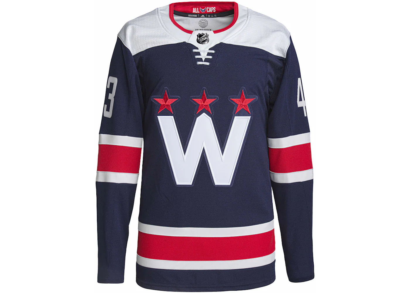 adidas Capitals Wilson Third Authentic Jersey Navy