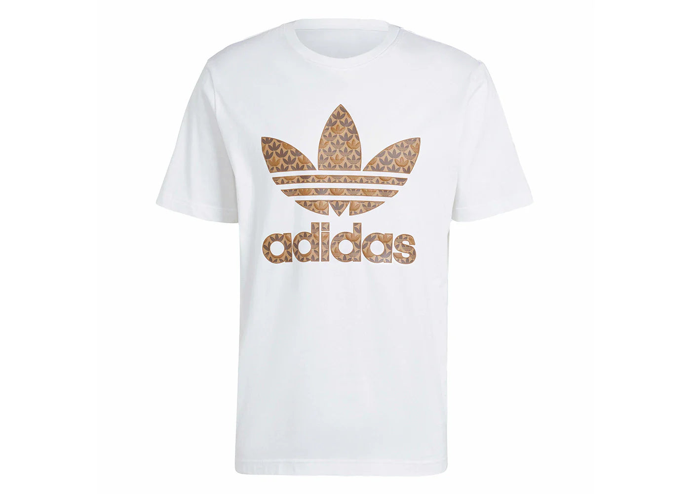 adidas Classic Monogram Graphic Tee White/Earth Strata