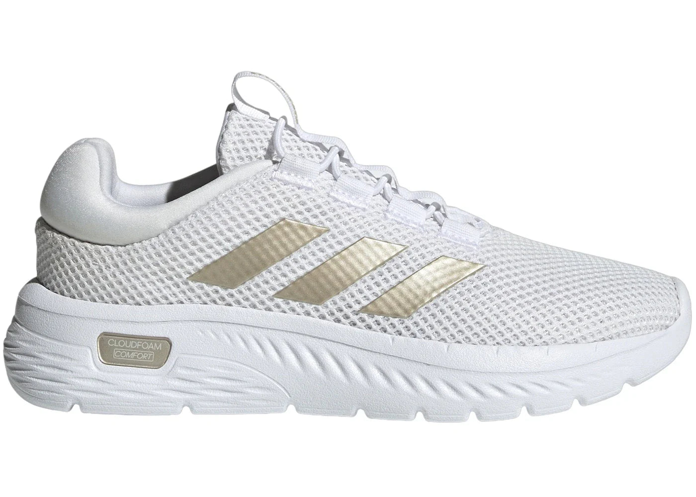 adidas Cloudfoam Comfy Cloud White Champagne Met. Core Black (Women's)