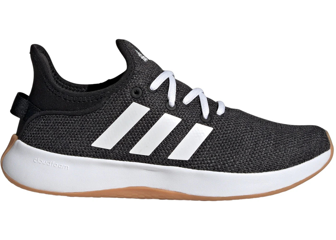 adidas Cloudfoam Pure Core Black Cloud White Grey (Women's)