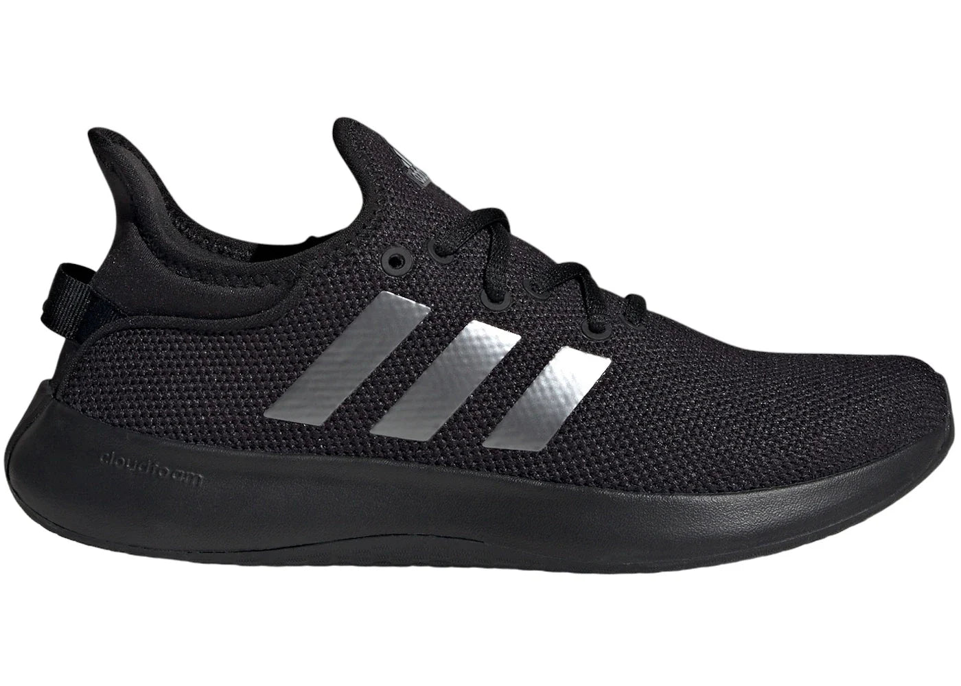 adidas Cloudfoam Pure Core Black Iron Metallic (Women's)