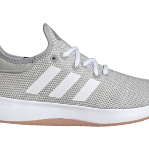 adidas Cloudfoam Pure Grey Cloud White Silver Metallic (Women's)