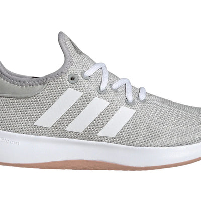adidas Cloudfoam Pure Grey Cloud White Silver Metallic (Women's)