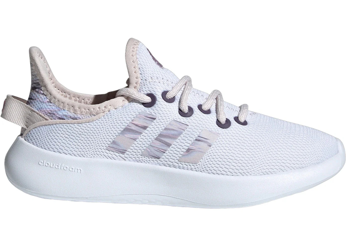 adidas Cloudfoam Pure Sportswear Cloud White Putty Mauve Clear Pink (GS)