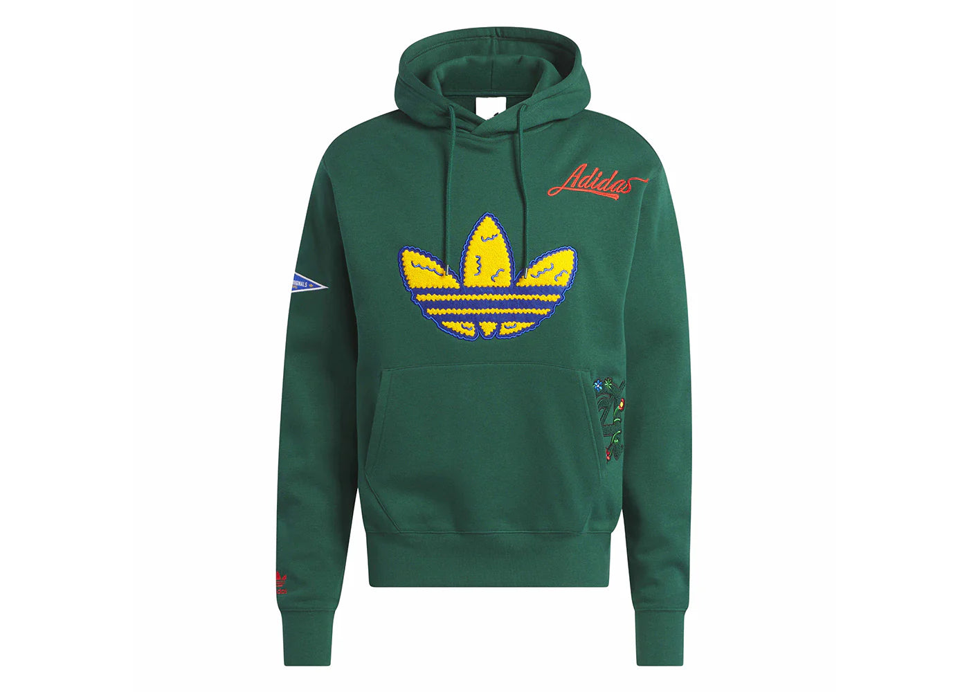 adidas Collegiate Badge Hoodie Collegiate Green