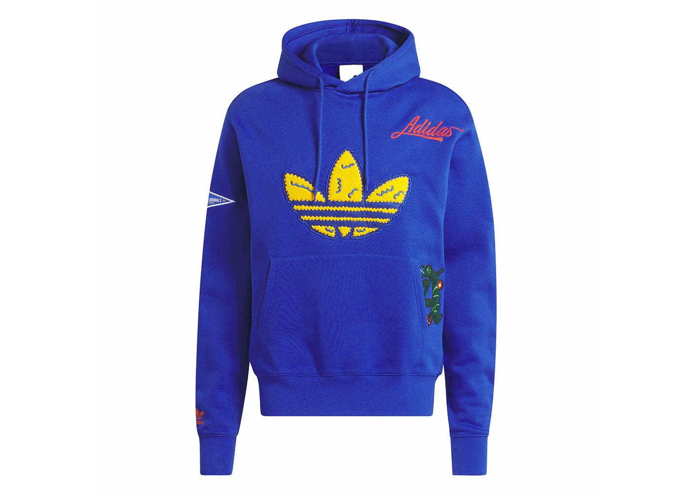 adidas Collegiate Badge Hoodie Royal Blue