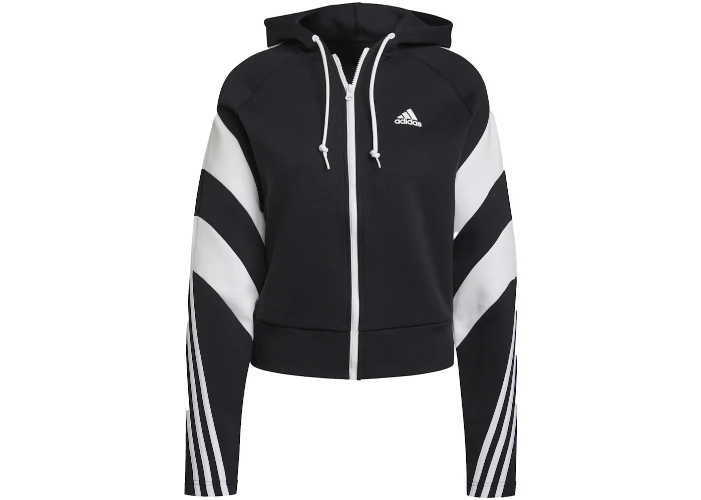 adidas Colorblock Full-Zip Jacket Black/White