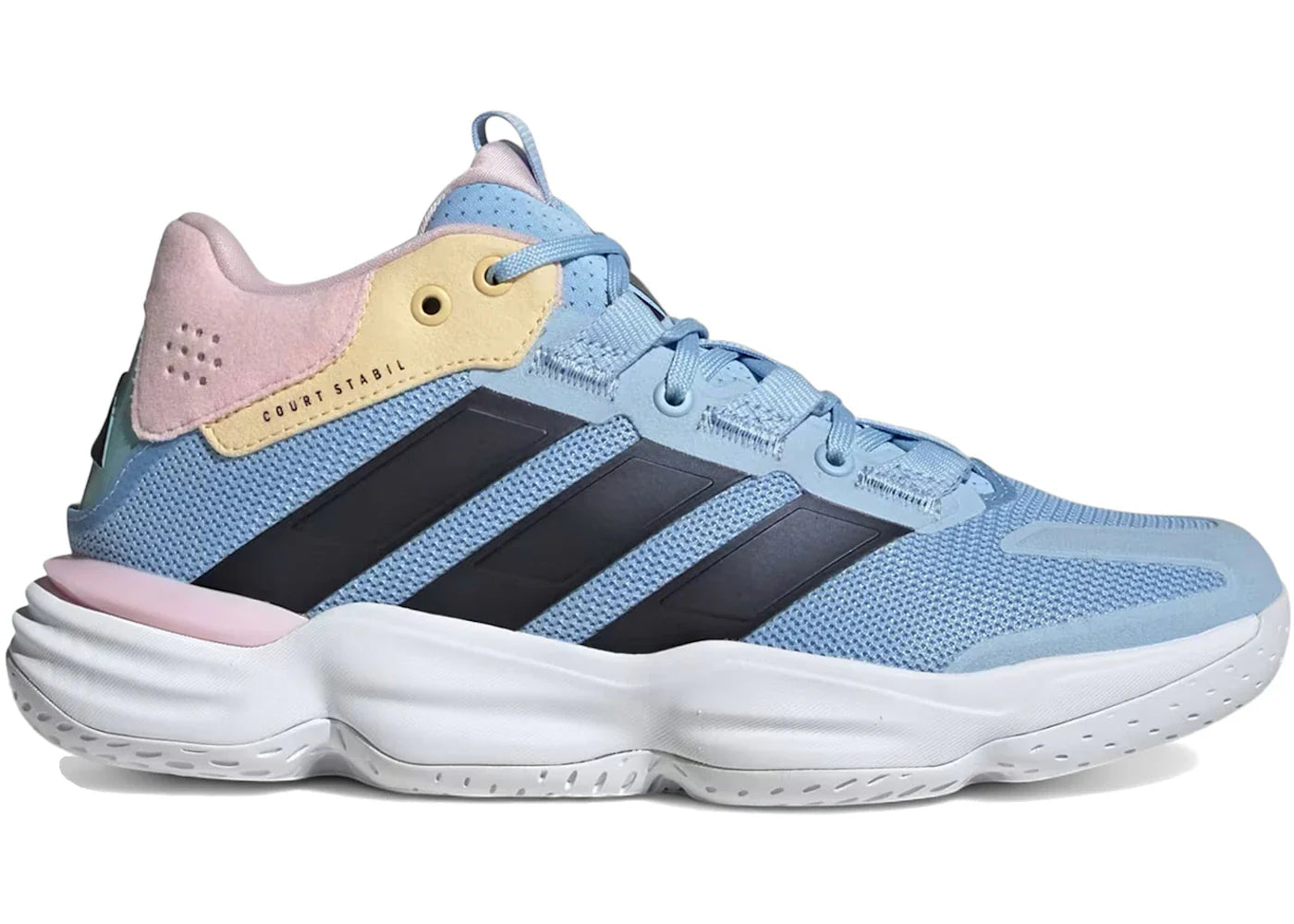 adidas Court Stabil Indoor White Bright Royal (Women's)