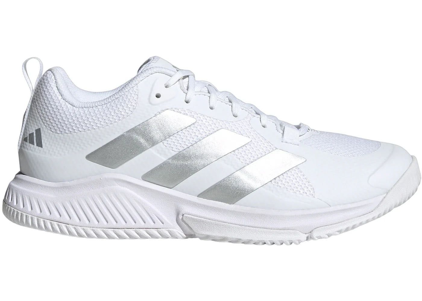 adidas Court Team Bounce 2.0 Cloud White Silver Metallic Grey (Women's)