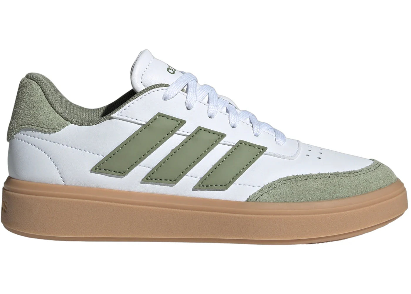 adidas Courtblock Cloud White Tent Green Gum (GS)