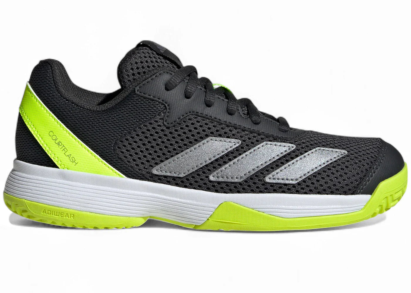 adidas Courtflash Carbon Iron Metallic Lucid Lemon (PS/GS)