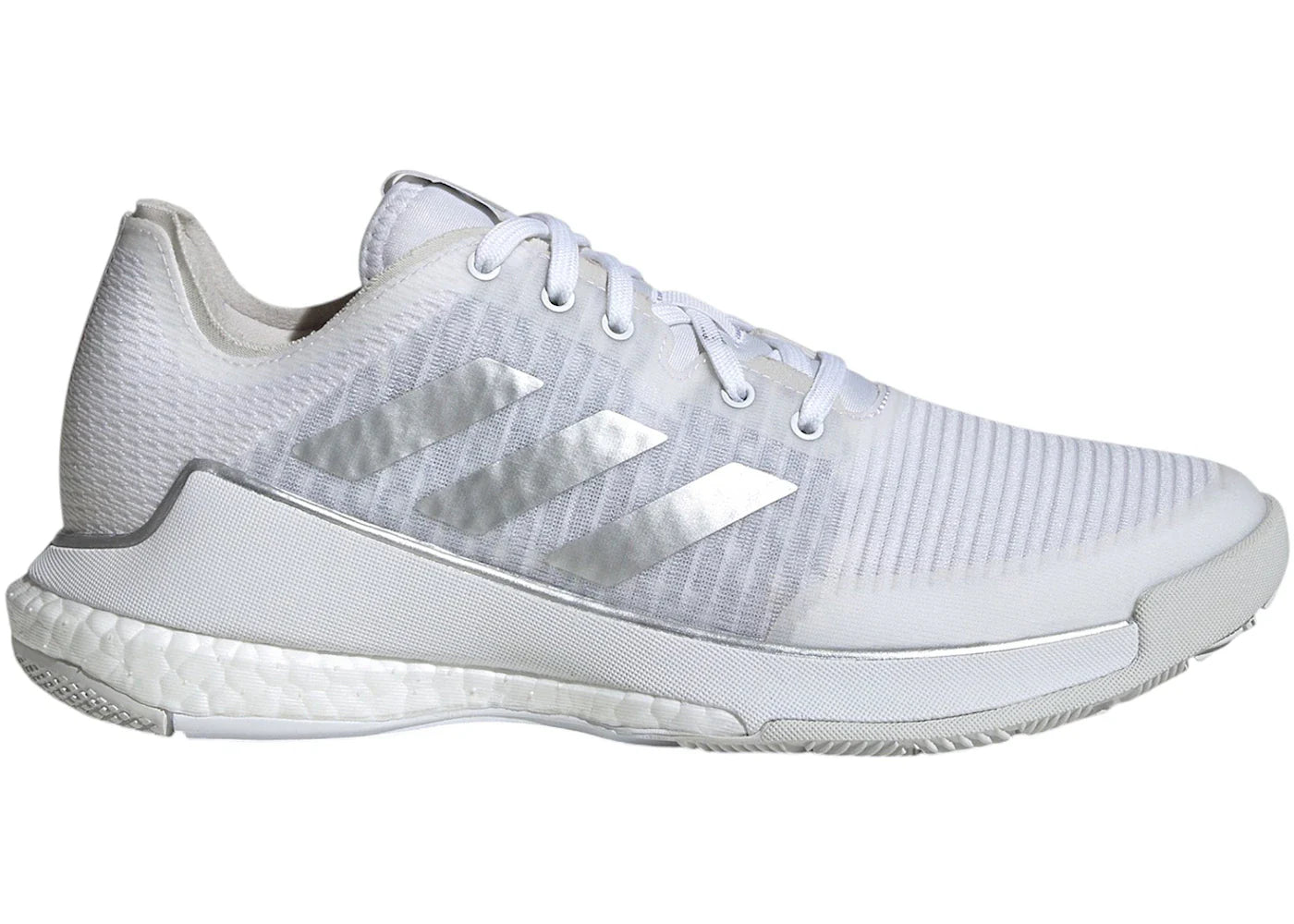 adidas Crazyflight Volleyball Cloud White Silver Metallic Grey One (Women's)