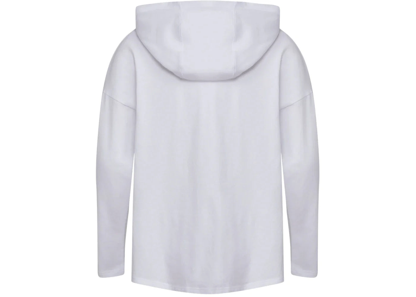 adidas Curved Hem Hooded Long Sleeve Tee White