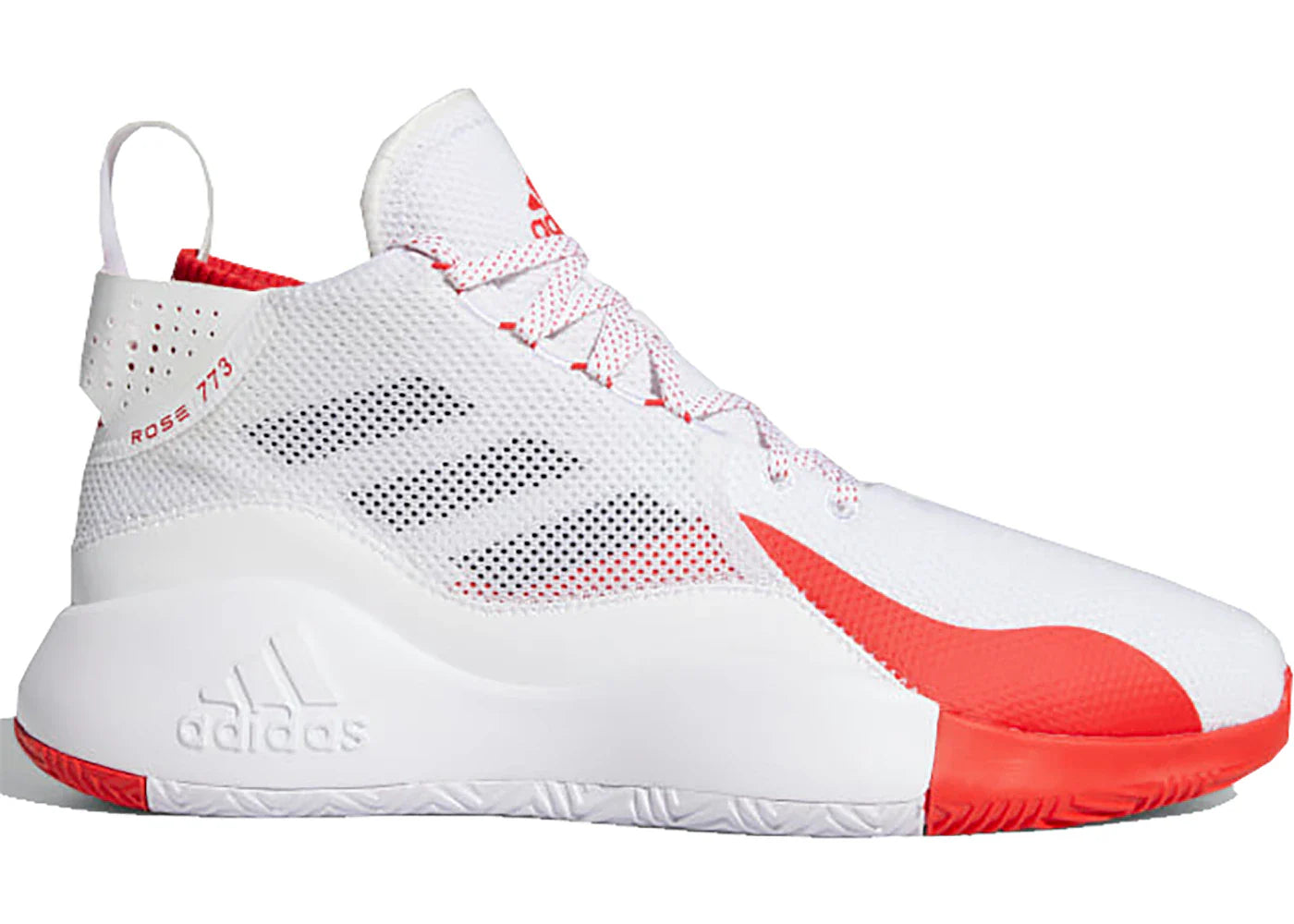 adidas D Rose 773 Cloud White Vivid Red
