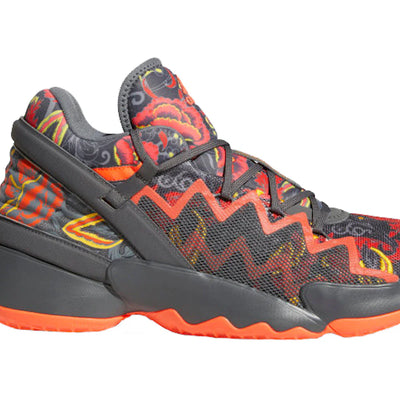 adidas D.O.N. Issue #2 Floral Grey Solar Red