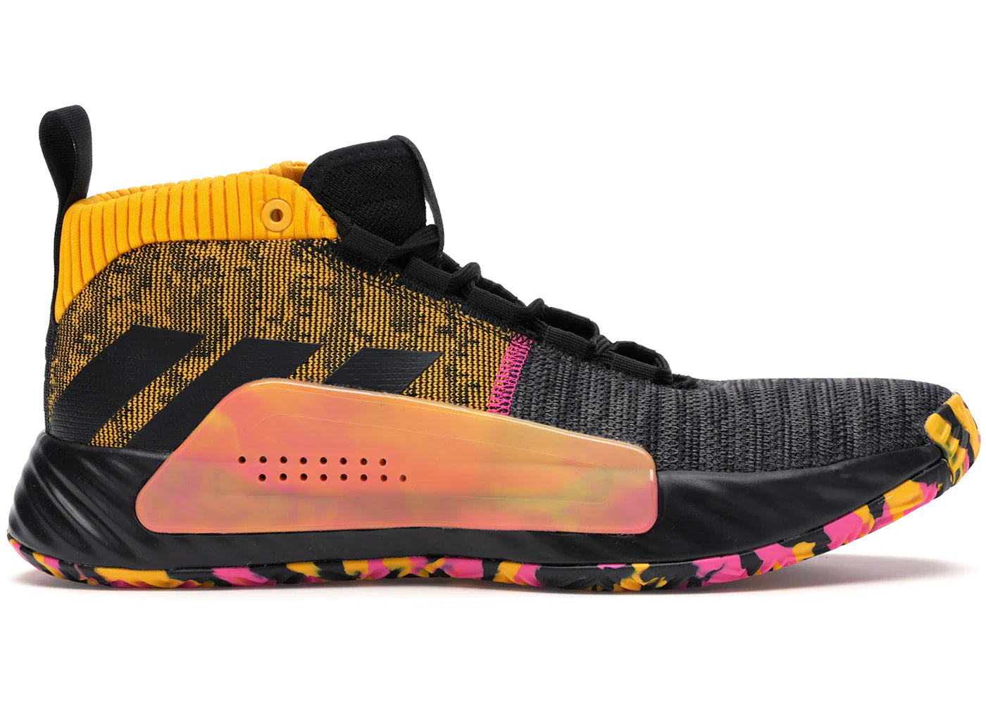 adidas Dame 5 Core Black Shock Pink