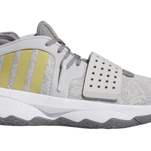 adidas Dame 8 EXTPLY Light Solid Grey Gold Metallic Grey Three
