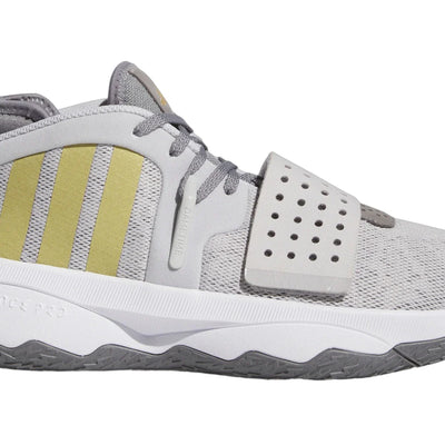 adidas Dame 8 EXTPLY Light Solid Grey Gold Metallic Grey Three
