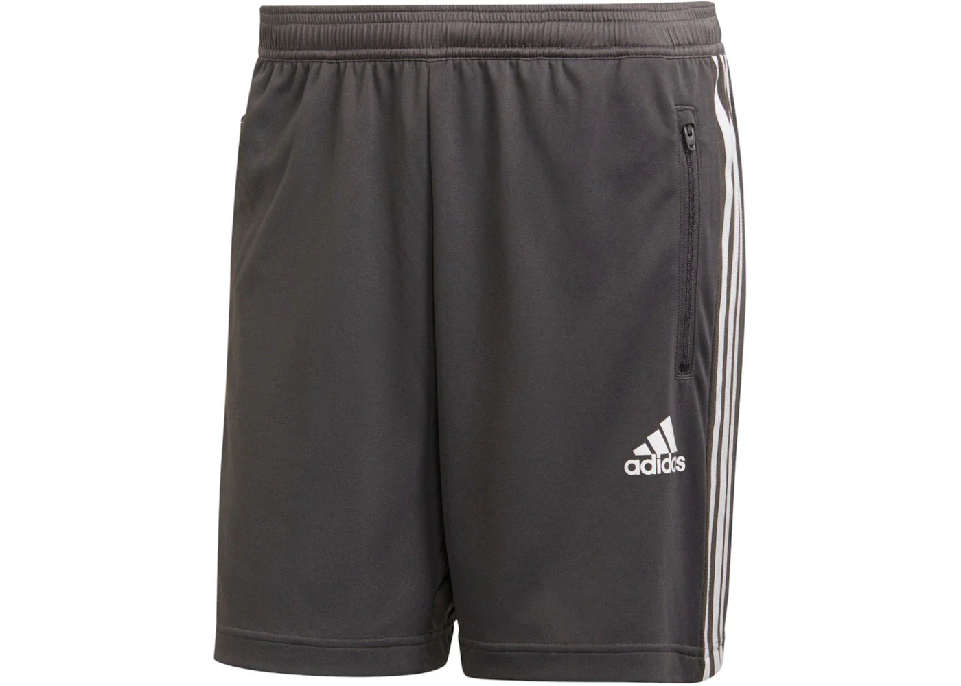 adidas Designed To Move 3-Stripes Shorts Grey Six/White